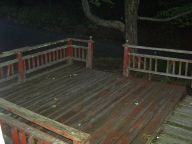 Old Deck looking from door towards driveway