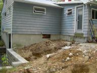 Deck Gone halfway up driveway