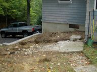 Deck Gone from upper driveway