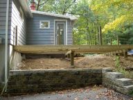 Deck frame and railing posts 2